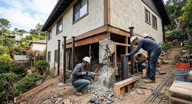 Concrete Foundation Repair in Middle Village, NY