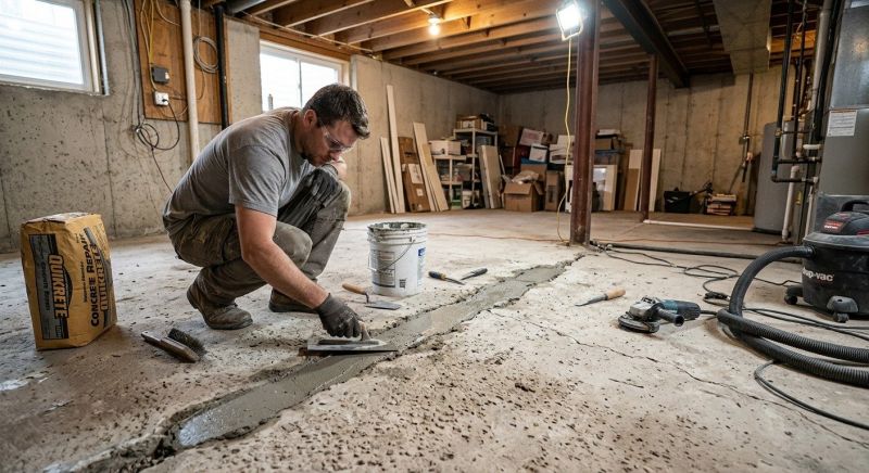 Cracked Basement Floor Repair in New York, NY