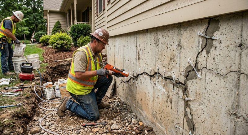 Cracked Foundation Repair in Middle Village, NY