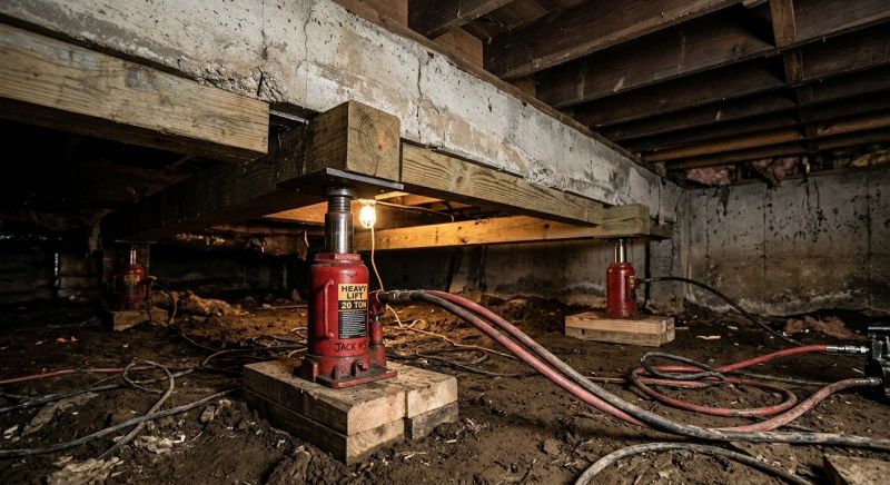Foundation Jacking in Oyster Bay, NY