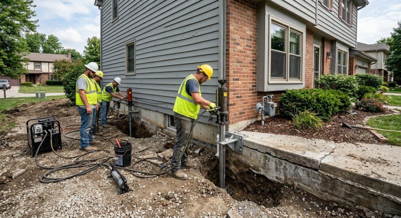 Foundation Stabilizing in Irvington, NY