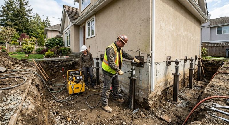 Sinking Foundation Repair in Dumont, NJ